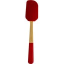 Pebbly Dough Spatula Bamboo/Silicone 25 cm - Brick Red