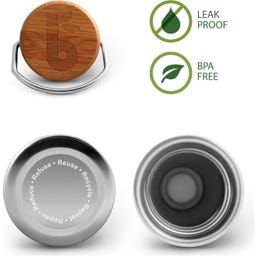Bambaw Butelka ze stali nierdzewnej, 1000 ml - Natural Steel