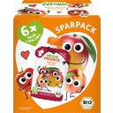 Puré em Saqueta Maçã, Manga e Pêssego Pack Económico Bio - 6 x 100 g