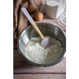 Pebbly Dough Spatula Bamboo/Silicone 25 cm - Light Grey