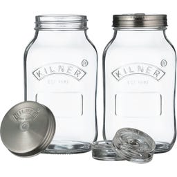 Kilner Kit de Fermentação - 2 frascos de 1 L
