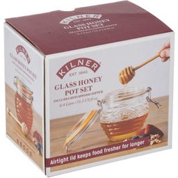 Kilner Słoik na miód z łyżką do miodu, 400 ml