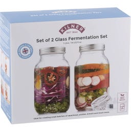 Kilner Kit de Fermentação - 2 frascos de 1 L