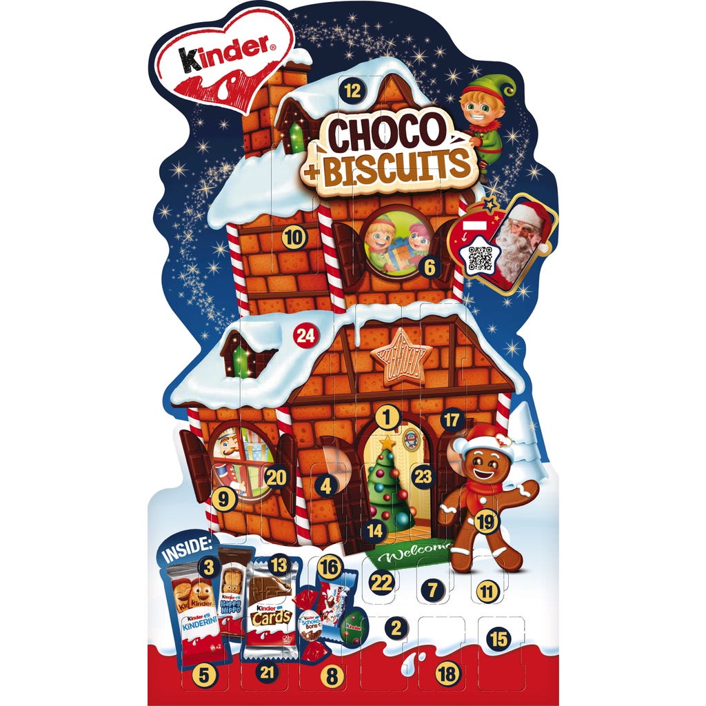 Kinder Keks Kinder Choco + Biscuits Adventskalender, 218 g - Piccantino Onlineshop ...