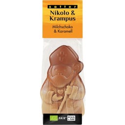 Bio Nikolo & Krampus Hohlfiguren Milchschoko & Kramell - 80 g