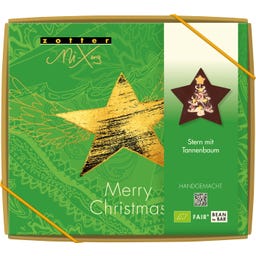 Zotter Schokoladen Bio MiXing Stern mit Tannenbaum - 100 g