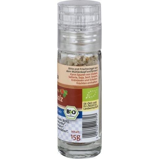 Biologische Mediterrane Zoutmix  - Mini Kruidenmolen - 15 g