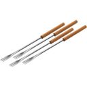 Cherry Wood Cheese / Meat Fondue Forks  BULK | Brown - 1 Pc.