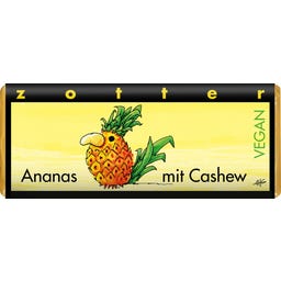 Zotter Schokoladen Bio Ananas mit Cashew VEGAN - 70 g
