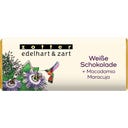 Bio edelhart & zart Weiße Schokolade + Macadamia / Maracuja - 70 g