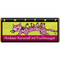 Zotter Schokoladen Bio Himbeer Karamell mit Fruchtnougat - 70 g