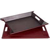 DUO - Wendetablett Anthrazit metallic/Burgund