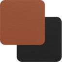 Freeform Untersetzer Flexi - 4er Set - Cognac/Schwarz