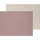 Freeform DUO - Platzset rechteckig - Altrosa/Stein