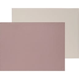 Freeform DUO - Platzset rechteckig - Altrosa/Stein
