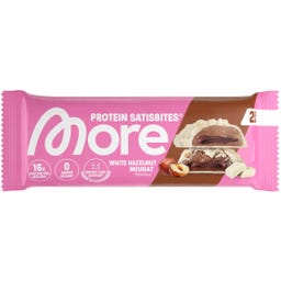 More Nutrition Protein Satisbites White Hazelnut Nougat