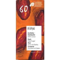 Vivani Biologische Pure Chocolade met Dadel 60%