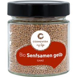 Cosmoveda Organic Mustard Seeds, yellow whole