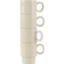 Ensemble de 4 Tasses à Expresso Coffee & More, Gris