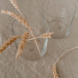 Eulenschnitt Set di 2 Bicchieri - Cuori