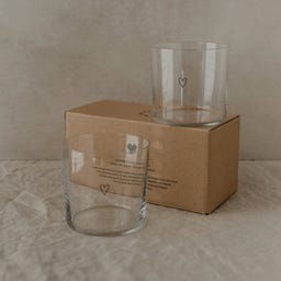 Eulenschnitt Set di 2 Bicchieri - Cuori