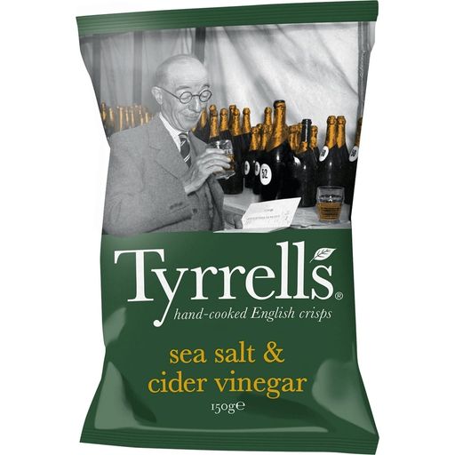 Tyrrells Sea Salt & Cider Vinegar Crisps - 150 g