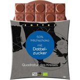Bio čokolada Quadratur des Kreises - 50% mlečna čokolada z datljevim sladkorjem
