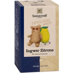 Sonnentor Ginger Lemon Tea - Double chambered tea bags, 18 pieces