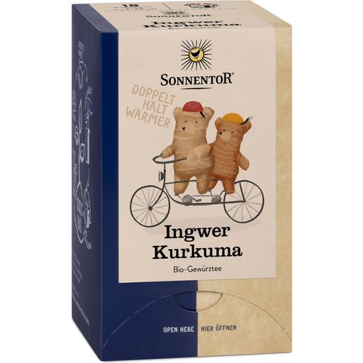 Sonnentor Organic Ginger Turmeric Tea - Double chambered bags