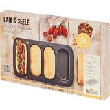 Laib & Seele Hot Dog Broodjes Bakplaat, 4-voudig