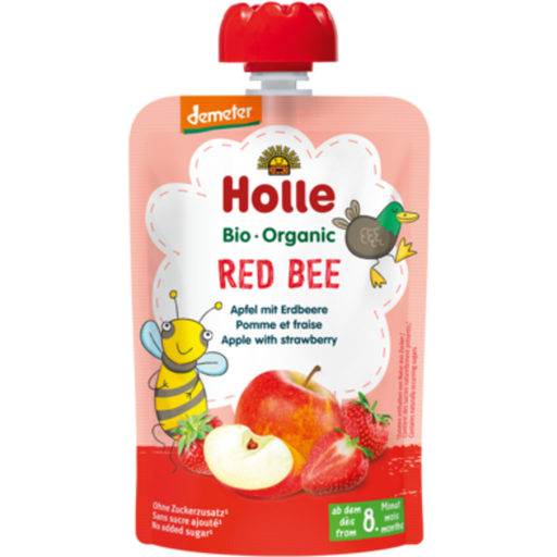 Holle Red Bee - Pouchy Mela e Fragola - 100 g