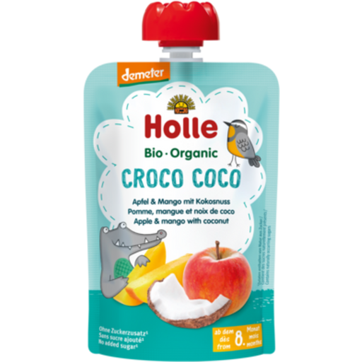 "Croco Coco" Gyümölcspüré - Almával, mangóval és kókusszal - 100 g