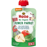 "Power Parrot" bio ovocné pyré s hruškou, jablkem a špenátem