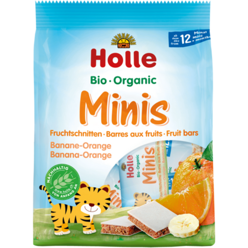 Holle Bio Minis s banánem a pomerančem - 100 g