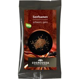 Cosmoveda Organic Mustard Seeds, black whole - 25 g