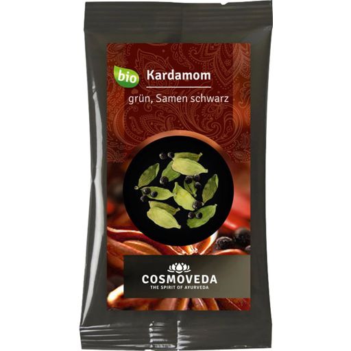 Organiczny zielony kardamon, czarne nasiona - 10 g