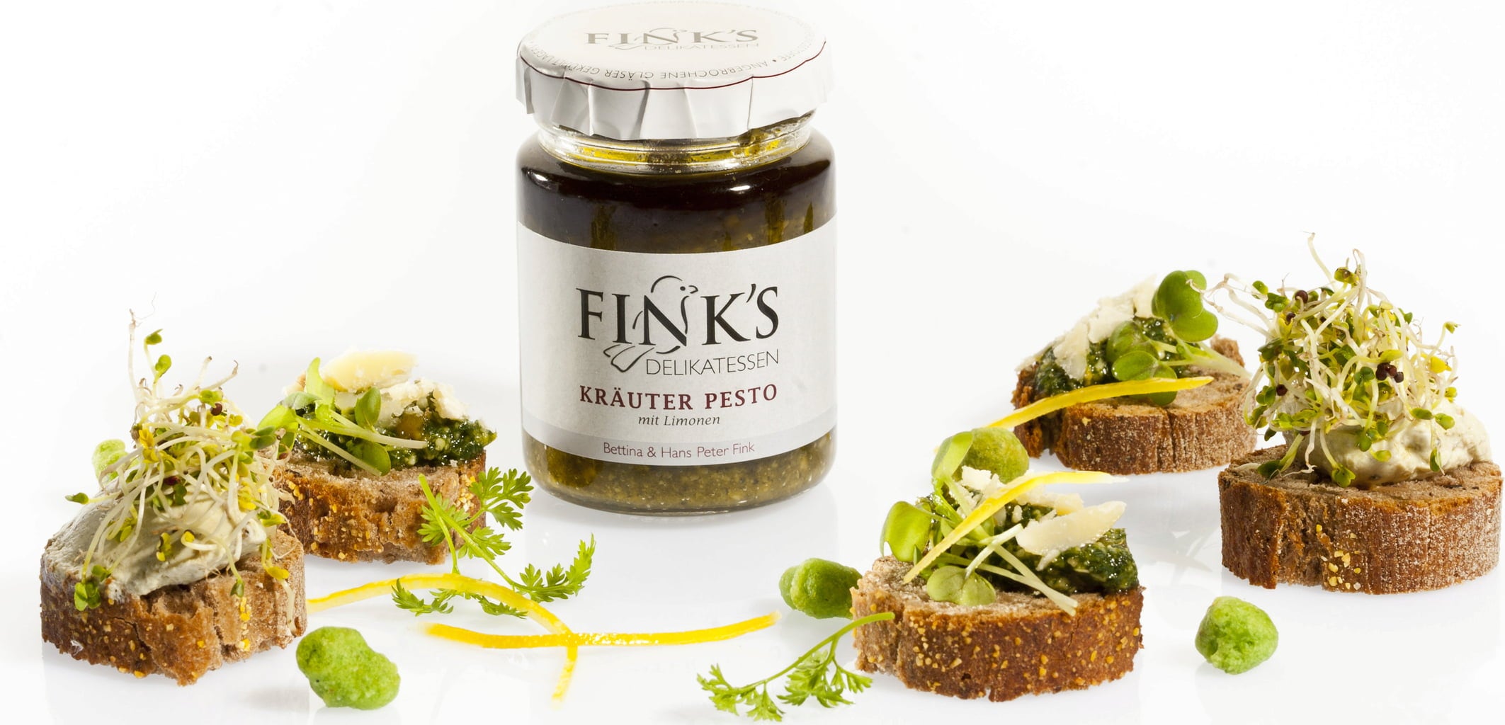 Fink's Delikatessen Pesto aux Herbes et au Citron Vert - 106 ml