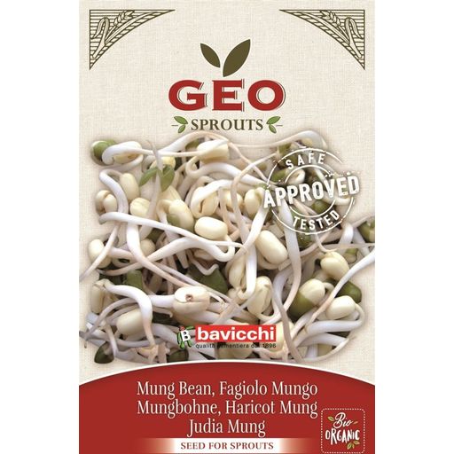 Organiczne nasiona na kiełki fasoli mung (fasola złota) - 90 g