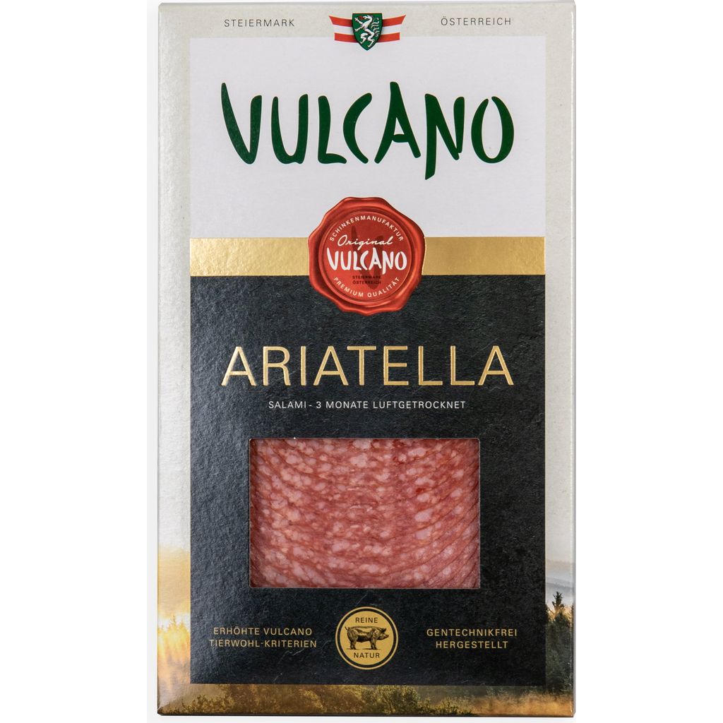 Vulcano Sliced Ariatella Salami 90 g