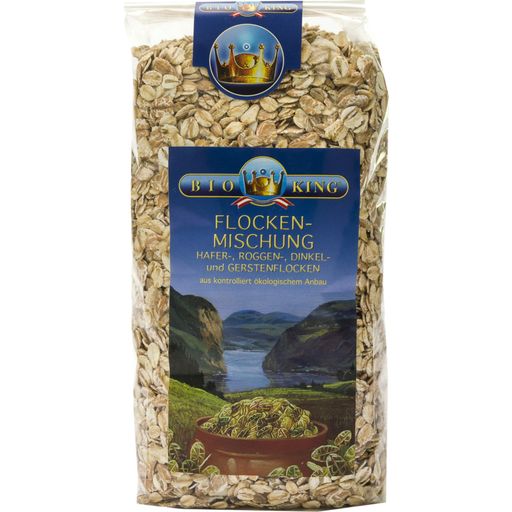 BioKing Mix di Fiocchi di Cereali Bio - 500 g