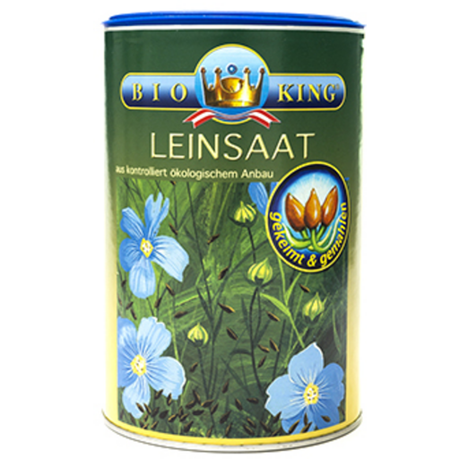 BioKing Organic Ground & Germinated Linseed - 450 g