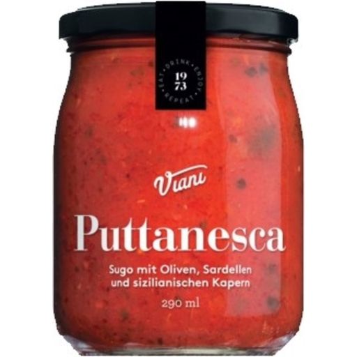 Viani Alimentari Puttanesca Sugo with Olives and Capers - 280 ml