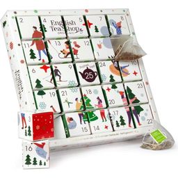 English Tea Shop Organic White Ornaments Advent Calendar - 25 pyramid bags