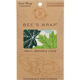 Bee’s Wrap Forrest Floor Wax Cloths - Set of 3 - 1 Set