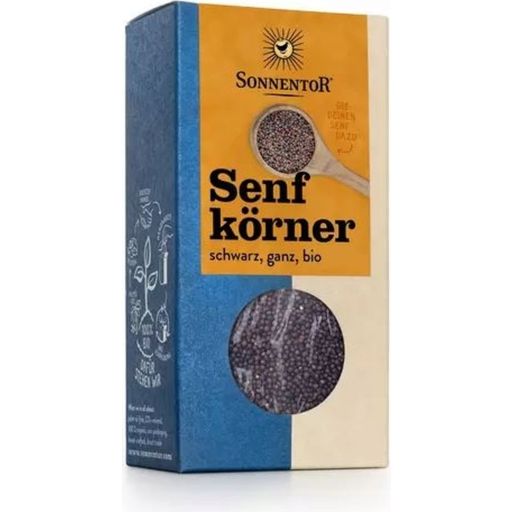 Sonnentor Organic Mustard Seeds, black - 80 g