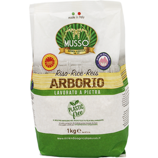 Musso Arborio riž DOP (brez plastike) - 1 kg