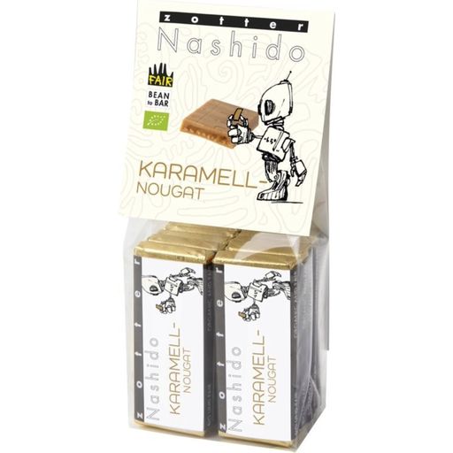 Zotter Schokolade Bio Nashido karamel a nugát - 85 g