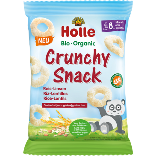 Holle Crunchy Snack Bio - Riso e Lenticchie - 25 g