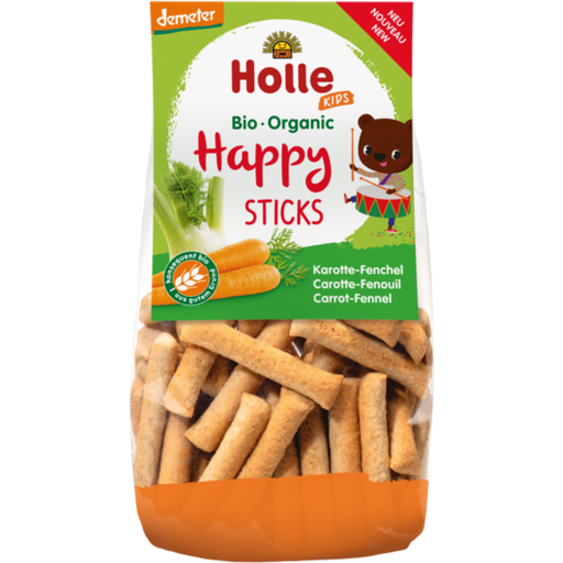 Organiczne Happy Sticks Marchewkowo-Koperkowe