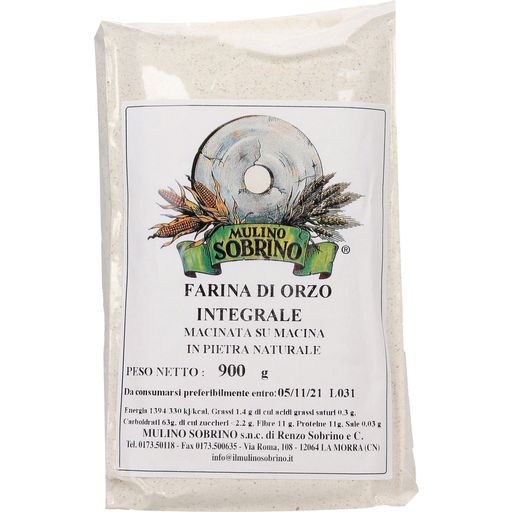 Mulino Sobrino Organic Barley Flour - 900 g